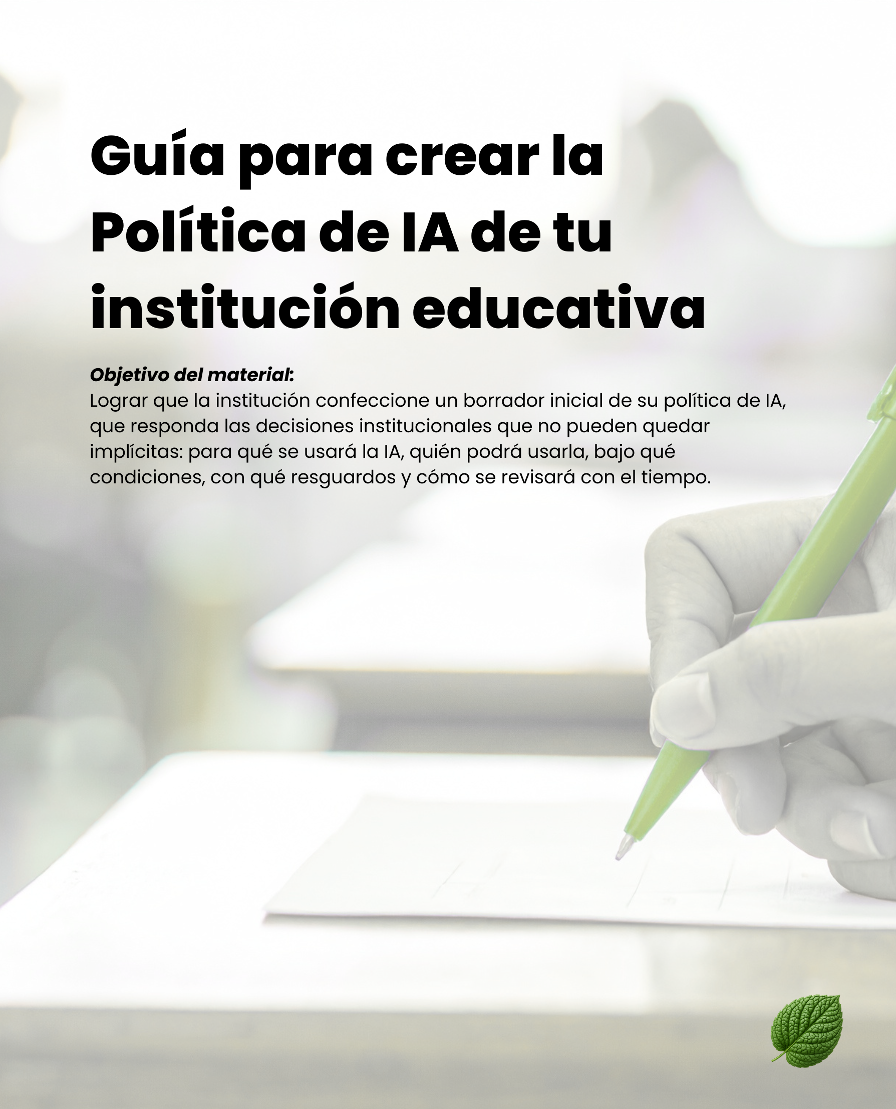 Portada de la Guía de IA